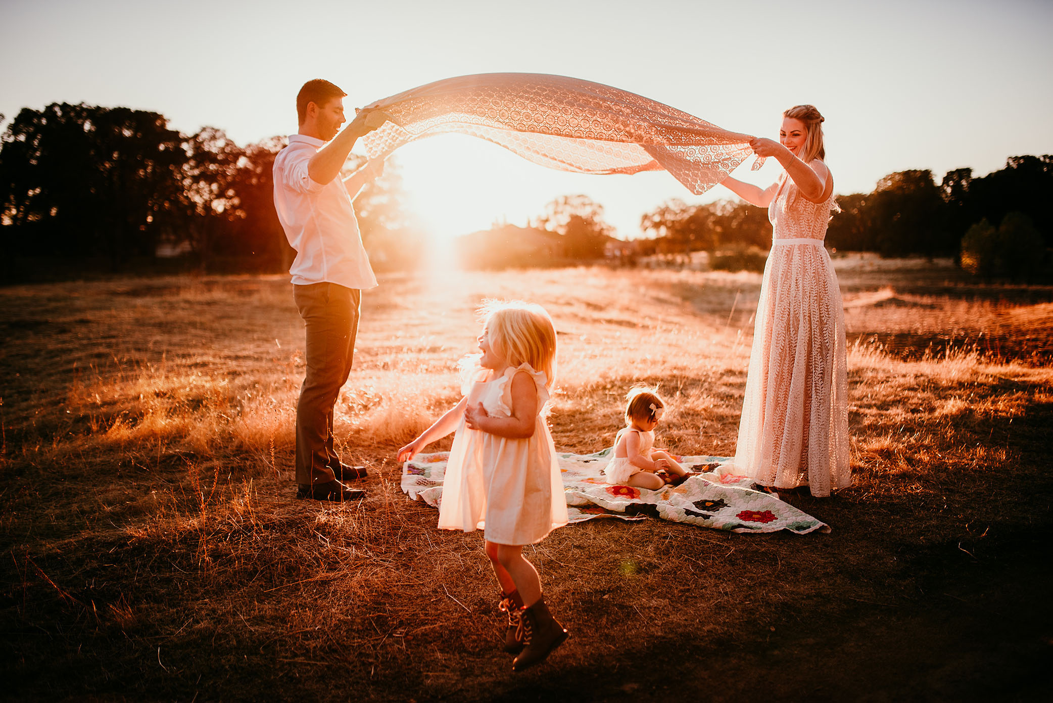 A family plays | Sweet Beginnings Photography by Stephanie | Sacramento Area Family Photographer