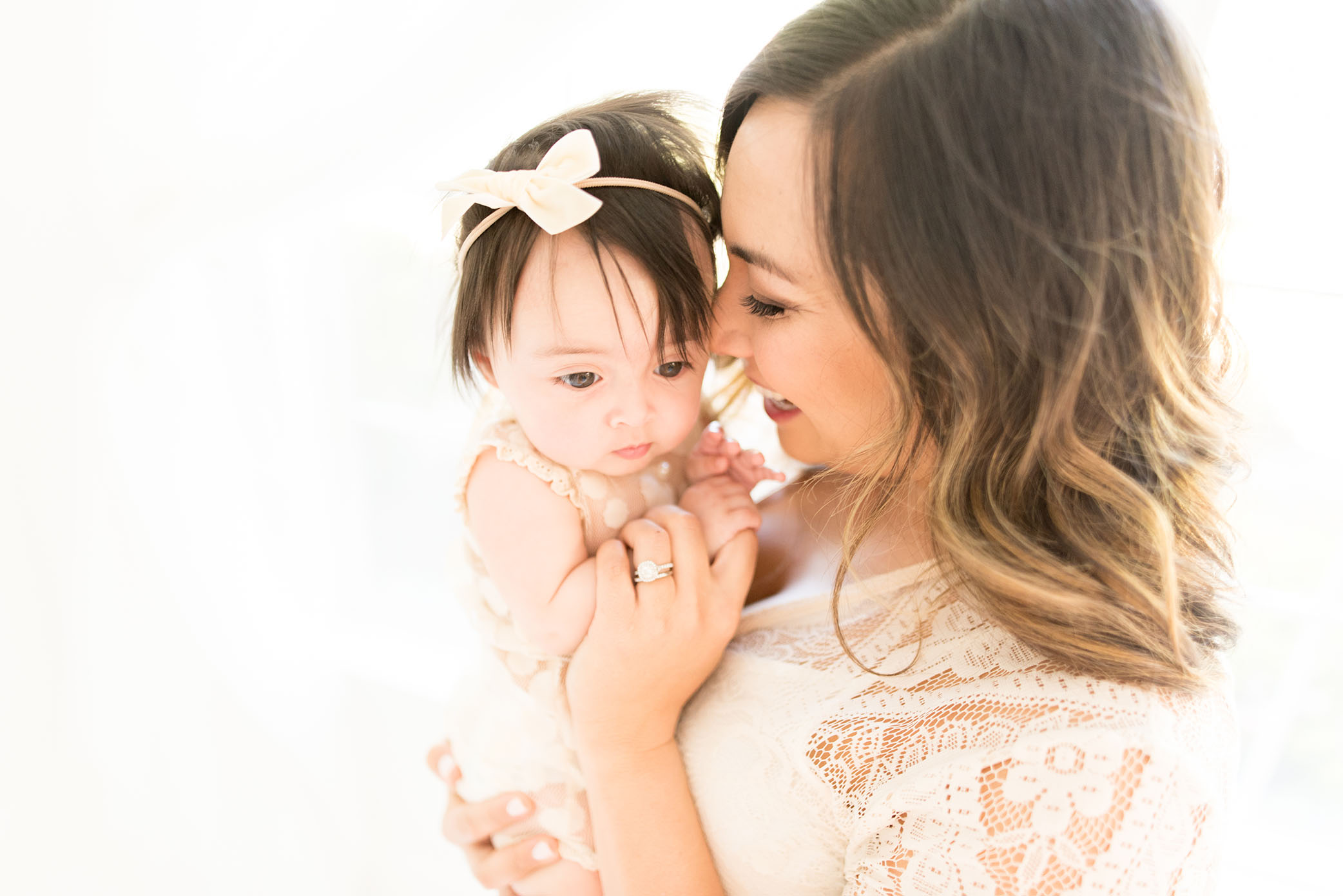 The sweetest baby and mommy captured by Sweet Beginnings Photography by Stephanie